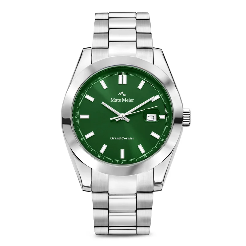 Mats Meier Grand Cornier Hommes Montre Argent MM00516