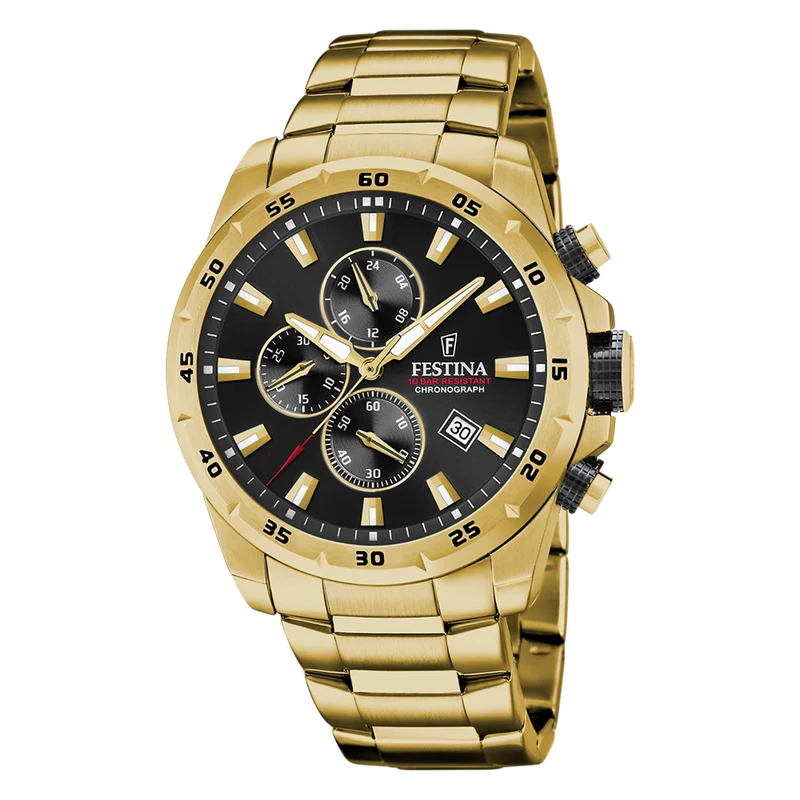 Festina Chrono Sport Hommes Montre Or F20541-4
