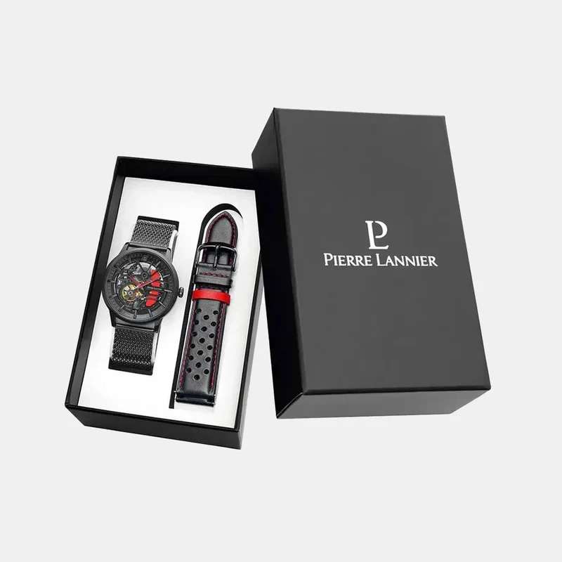 Montre PIERRE LANNIER Homme Paddock Automatique Bracelets Interchangeables 385C439