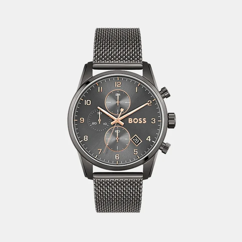 Montre BOSS Homme Skymaster Chronographe en Acier Milanais 1513837