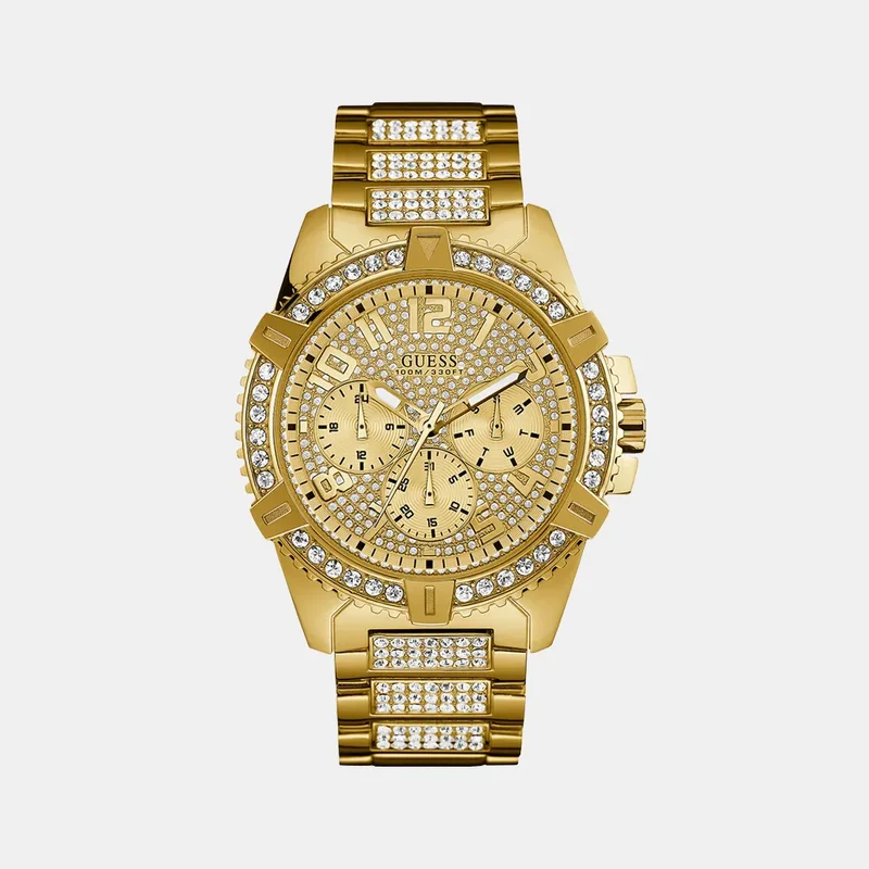 Montre GUESS Homme Frontier en Acier Doré W0799G2
