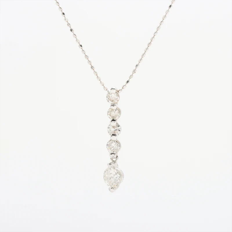 Collier Diamants 0.70 ct Or Blanc 18kt 2.6g