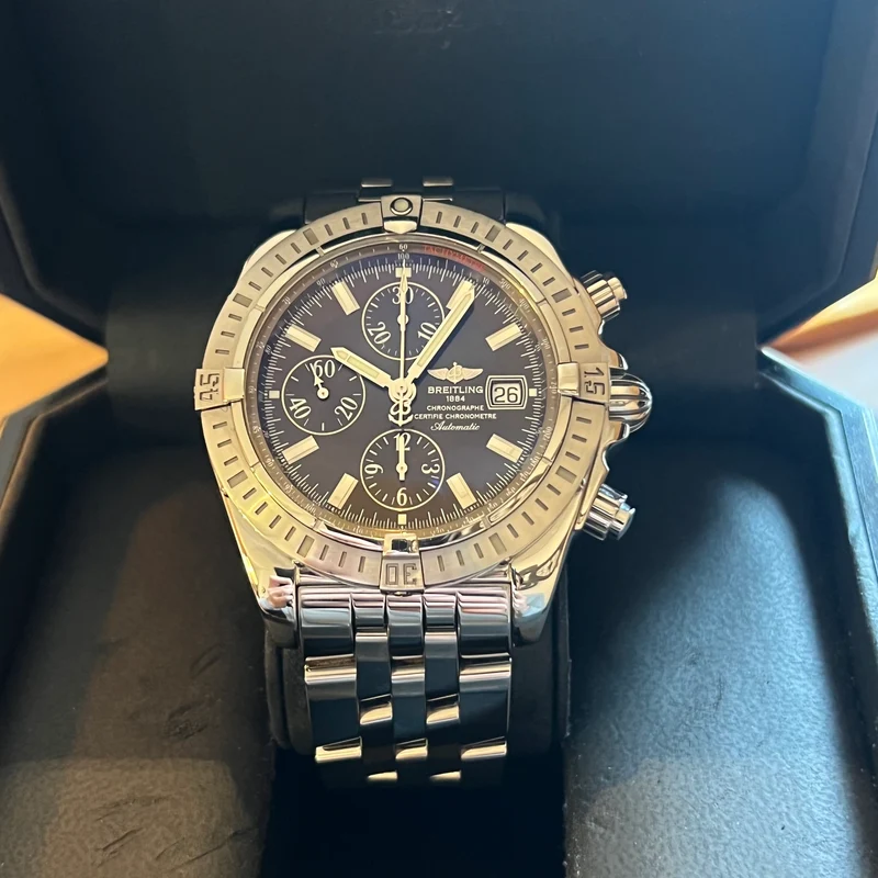 Coffret complet Breitling Chronomat édition limitée A13356