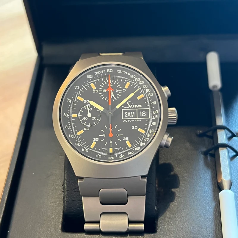 Sinn Chronographe Vintage Automatique Titane 157