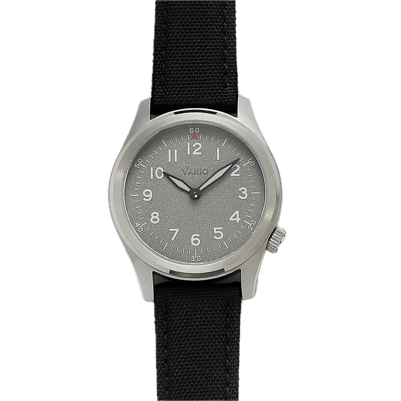Vario 1945 A-11S Eagle Grey Solar Quartz Field Watch