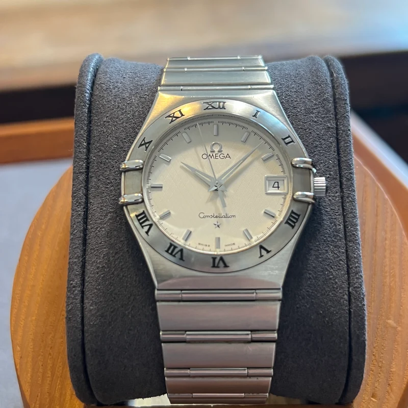 Omega Montre Constellation Quartz Date Cadran argenté