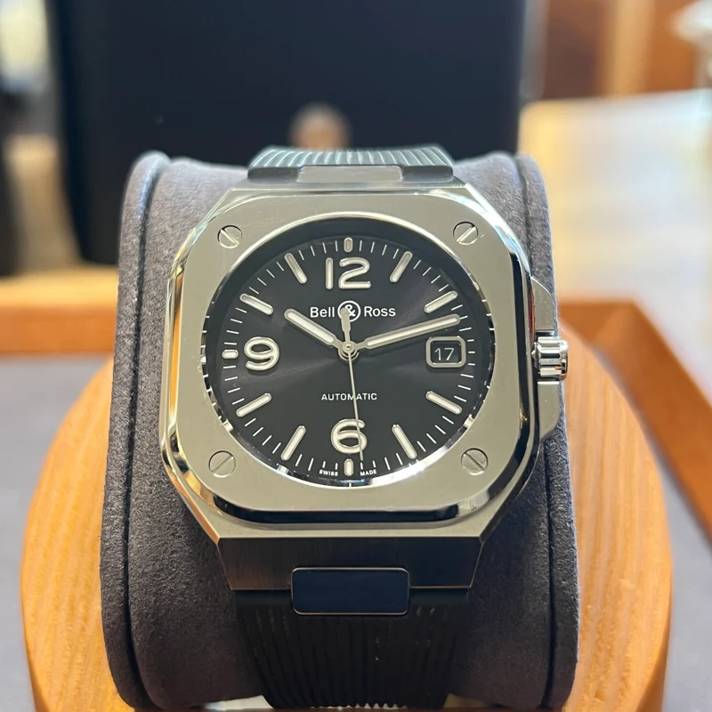 Bell & Ross Date automatique, ensemble complet BR05A-BL-ST/SRB