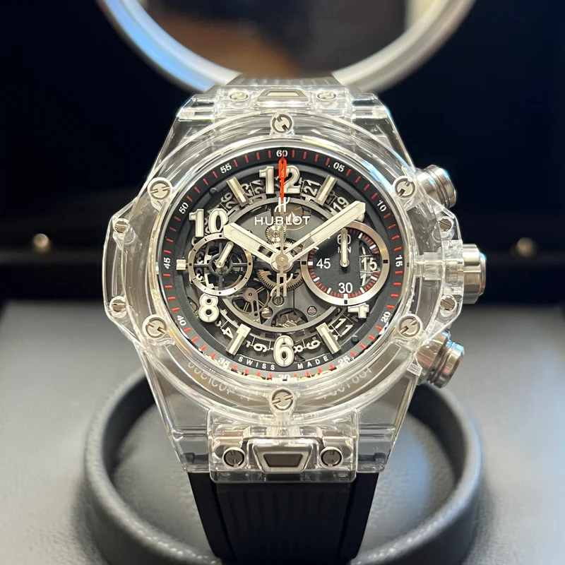 Coffret complet Hublot Big Bang Unico Magic Sapphire 411.JX.1170.RX