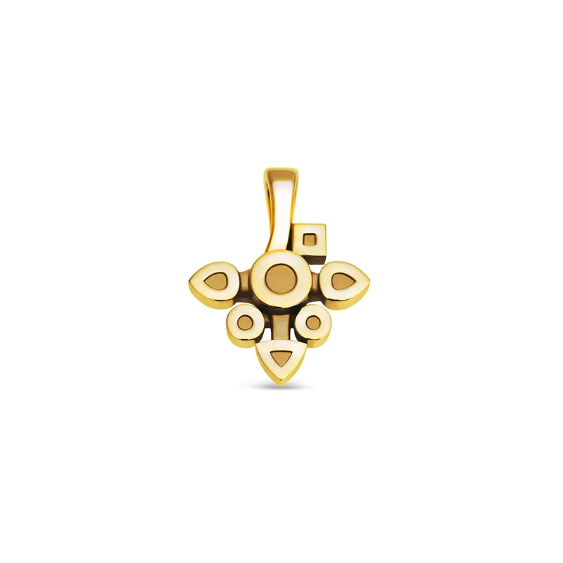Pendentif Daisy medium tout or