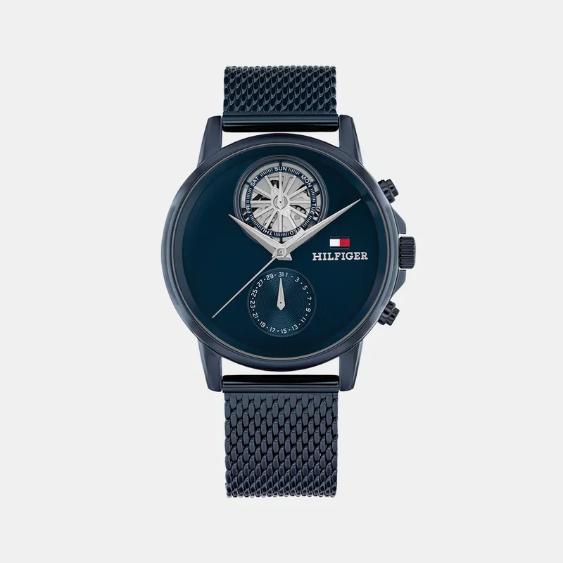 Montre TOMMY HILFIGER Homme Stewart en Acier Bleu 1710750