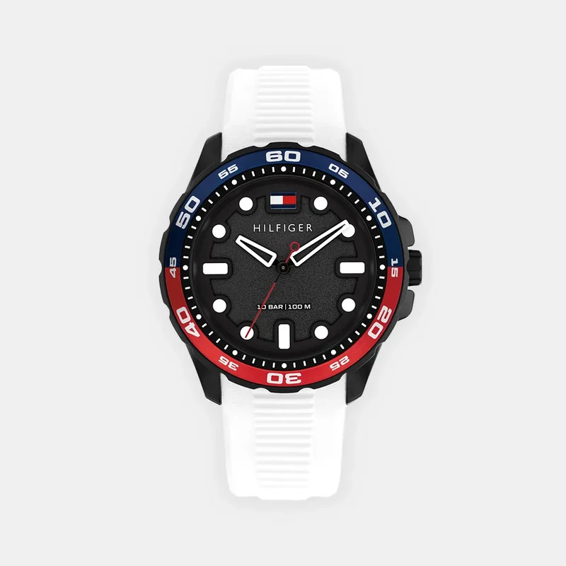 Montre TOMMY HILFIGER Homme Th-Regatta en Silicone Blanc 1792264