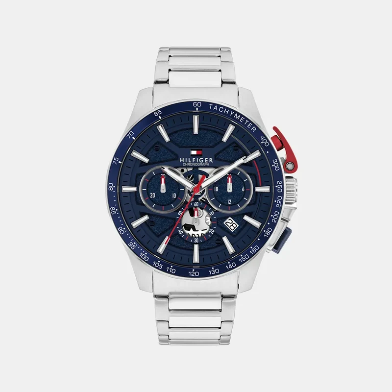 Montre TOMMY HILFIGER Homme BANK Chronographe en Acier 1792261
