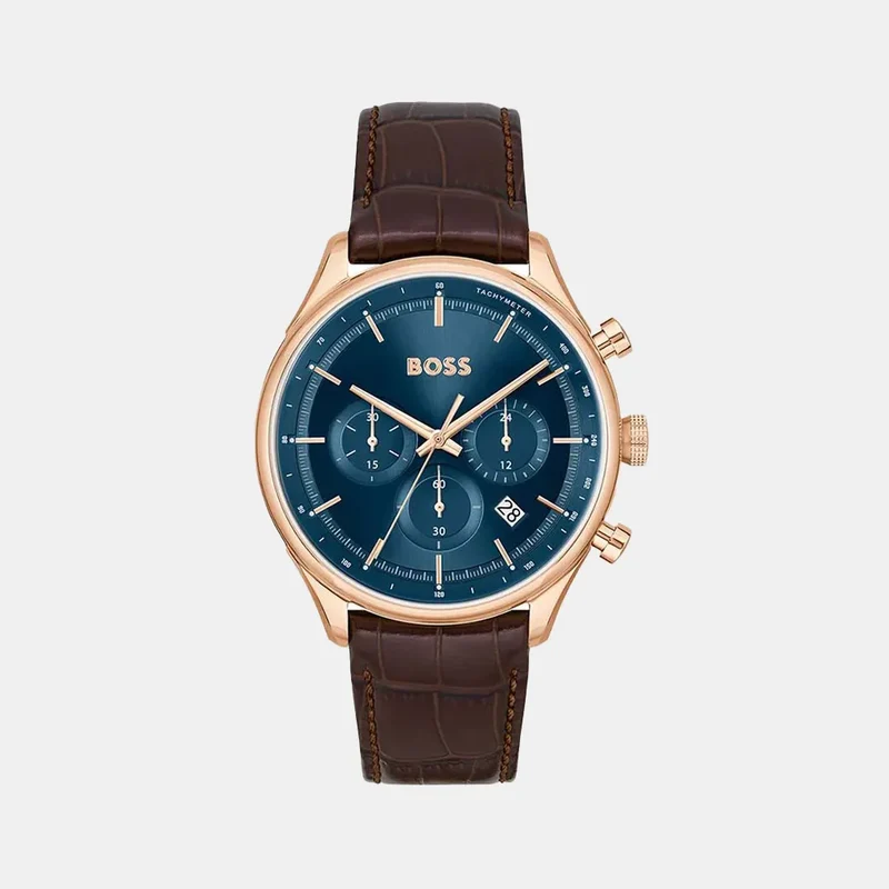 Montre BOSS Homme Gregor en Cuir Marron 1514050