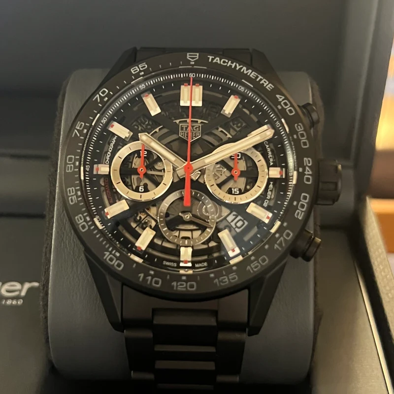 Coffret complet Tag Heuer Carrera Ceramic CBG2090.BH066