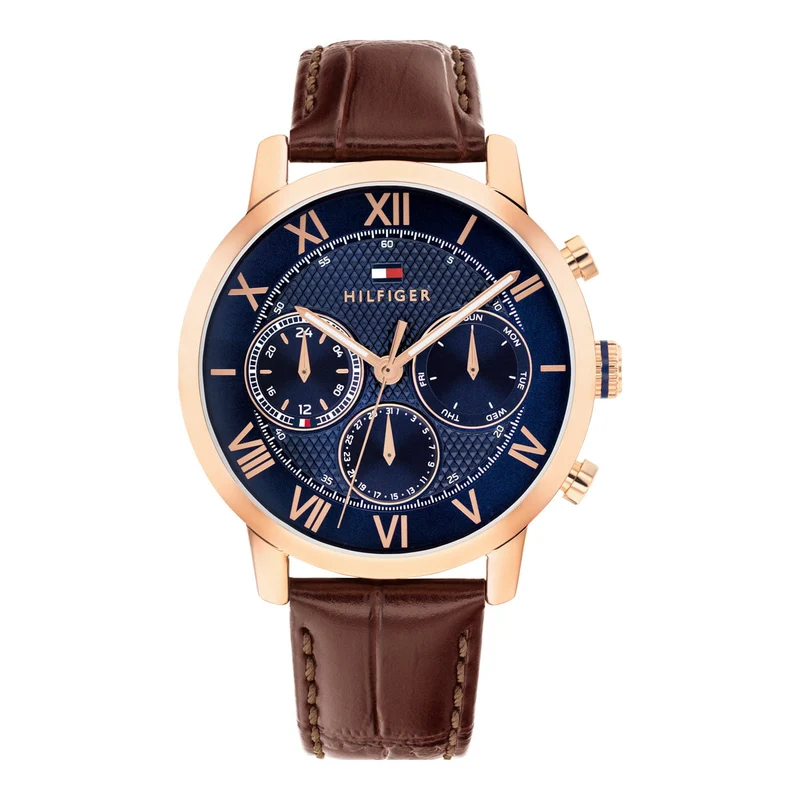 Montre TOMMY HILFIGER Homme Oxford en Cuir Marron 1710727