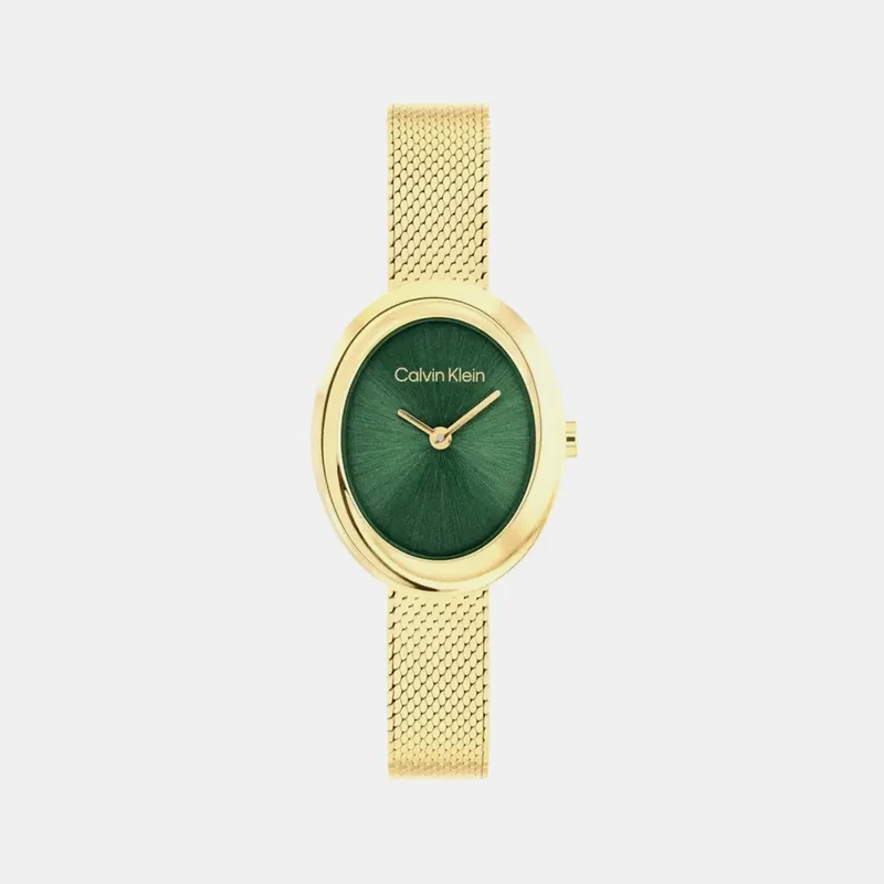 Montre CALVIN KLEIN Femme Twisted Bezel en Acier Doré 25100152
