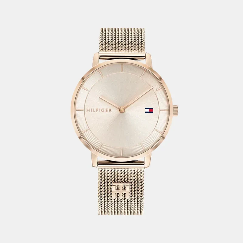 Montre TOMMY HILFIGER Femme Tea en Acier Milanais Doré Rose 1782287