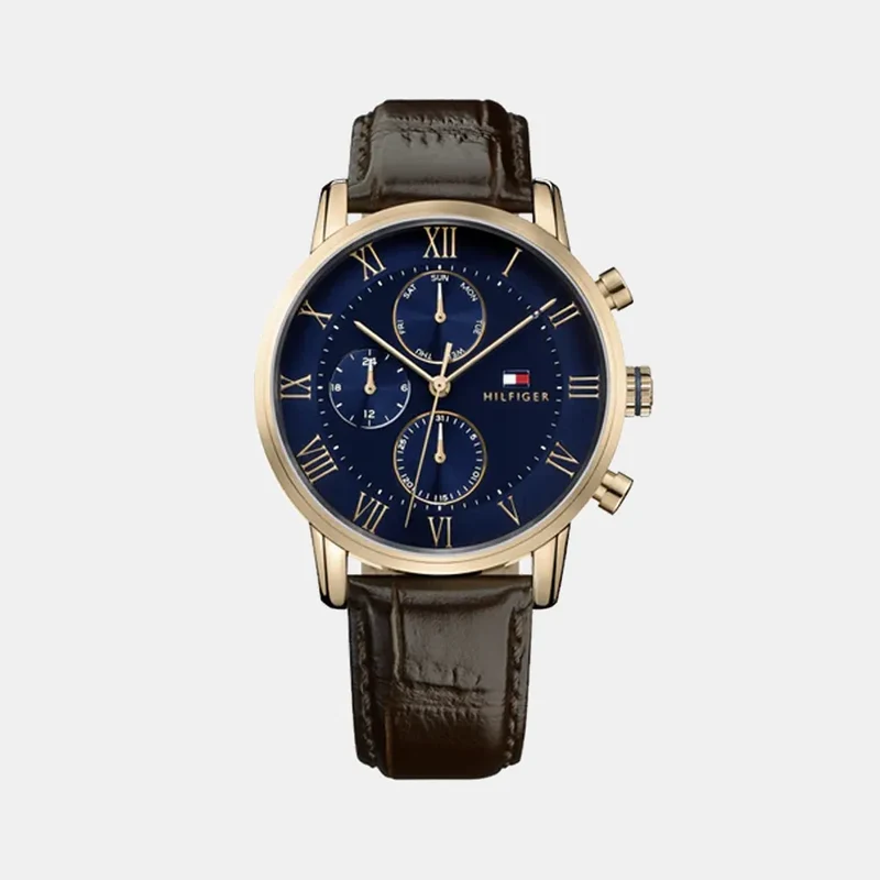 Montre TOMMY HILFIGER Homme Kane en Cuir Brun 1791399