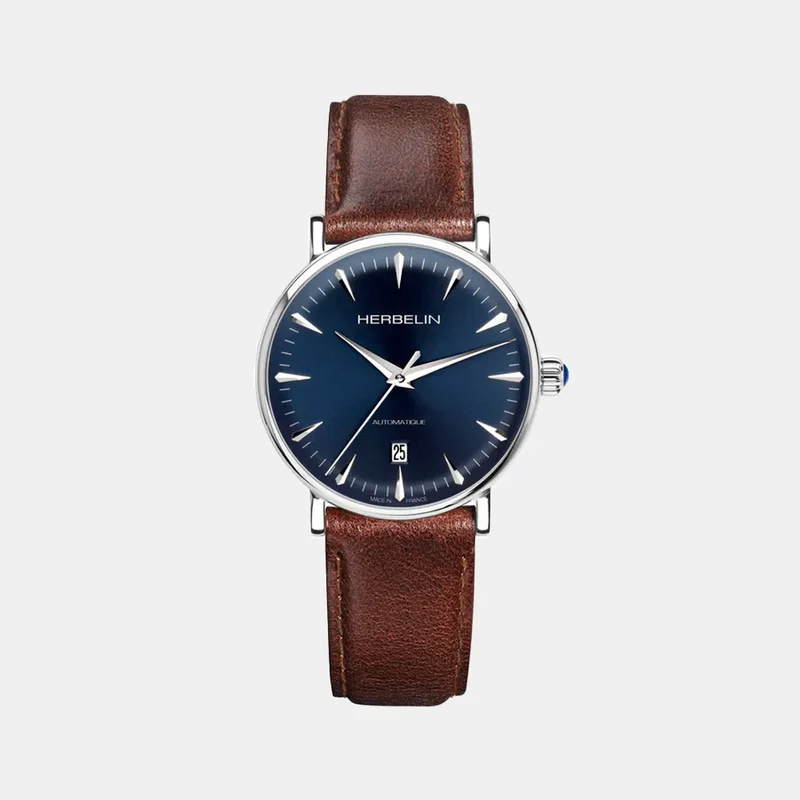 Montre HERBELIN Homme Inspiration Automatic en Cuir 1647AP15BR