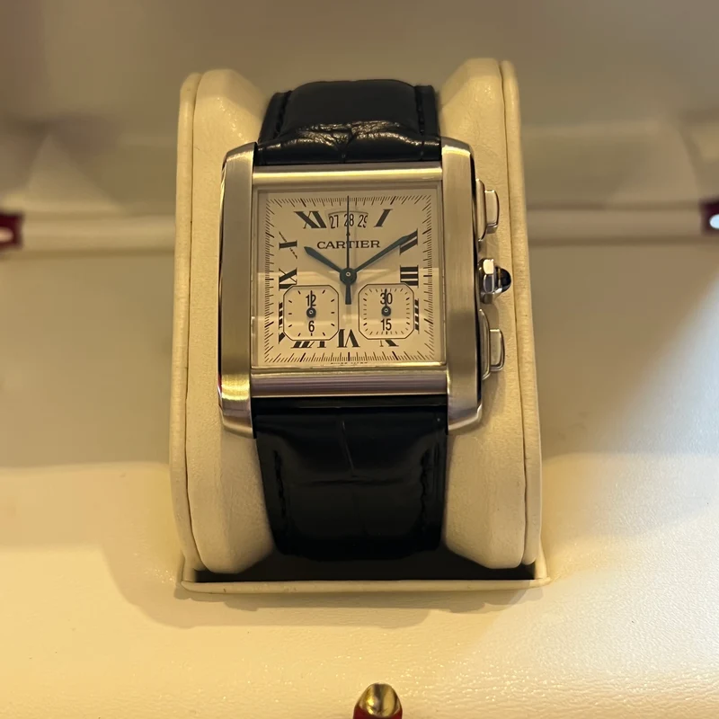 Cartier Tank Française Chronographe 2003 Coffret complet W5101455/2531