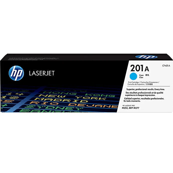 HP 201A Toner Ink Cartridge Cyan CF401A Genuine Original LaserJet