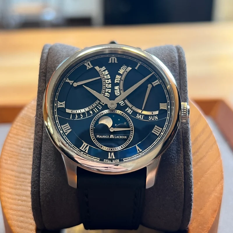 Maurice Lacroix Coffret complet Masterpiece Lune Retrograde MP6608-SS001-410-1