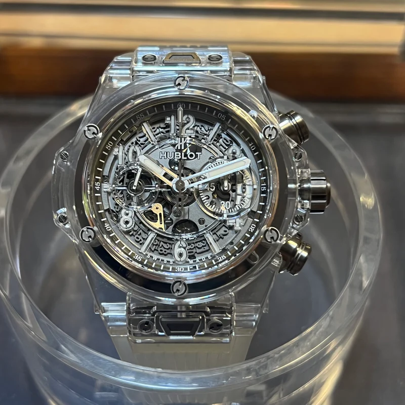 Coffret complet Hublot Big Bang Unico Sapphire 411.JX.4802.RT