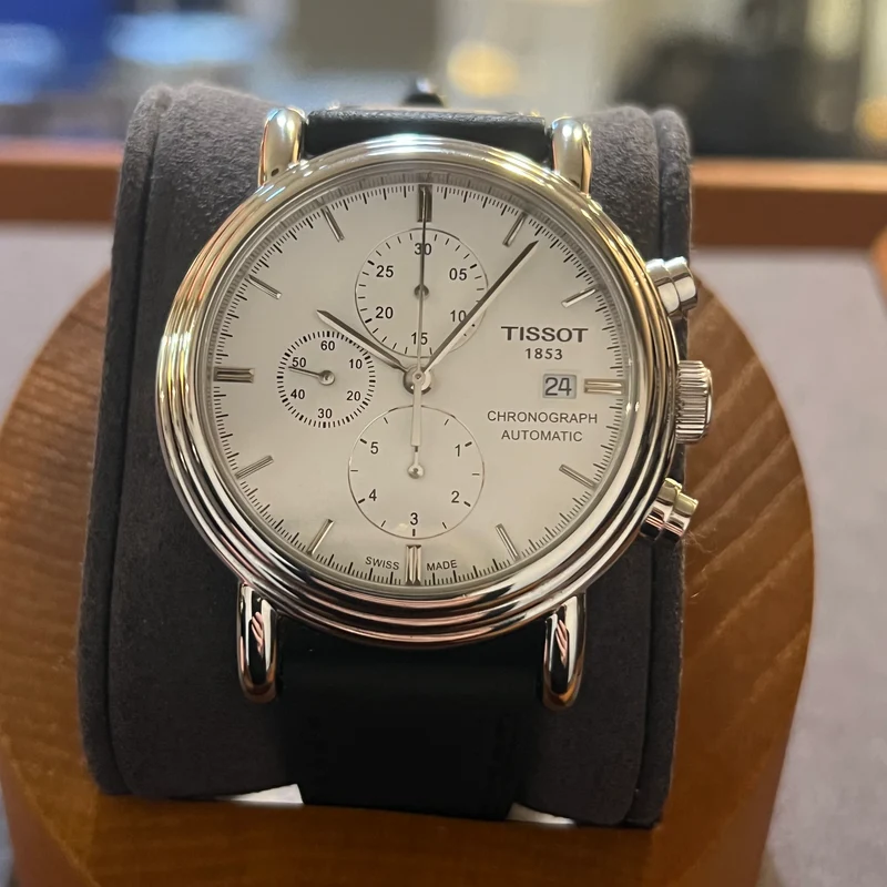 Chronographe automatique Tissot Carson, ensemble complet T068427