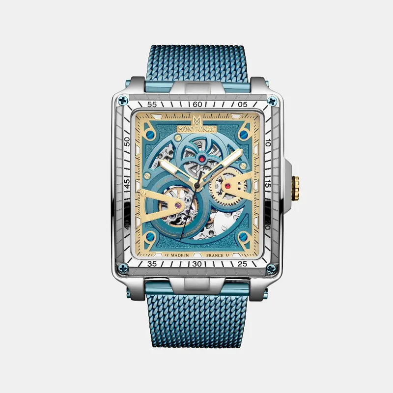 Montre MONTIGNAC Homme en Acier Milanais Vert MOW1310