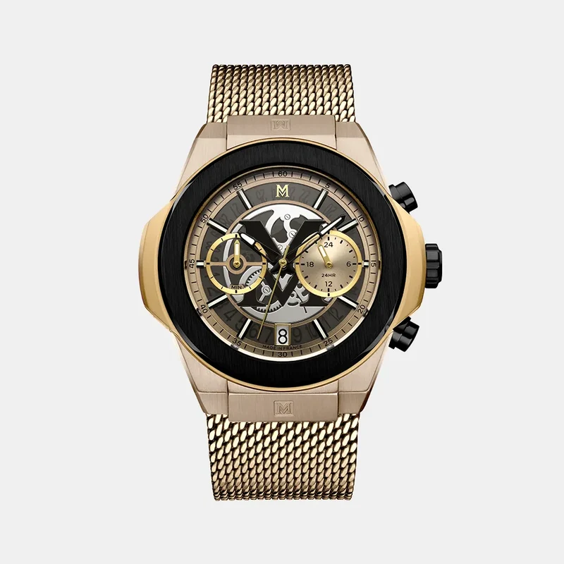 Montre MONTIGNAC Homme en Acier Milanais MOW1307