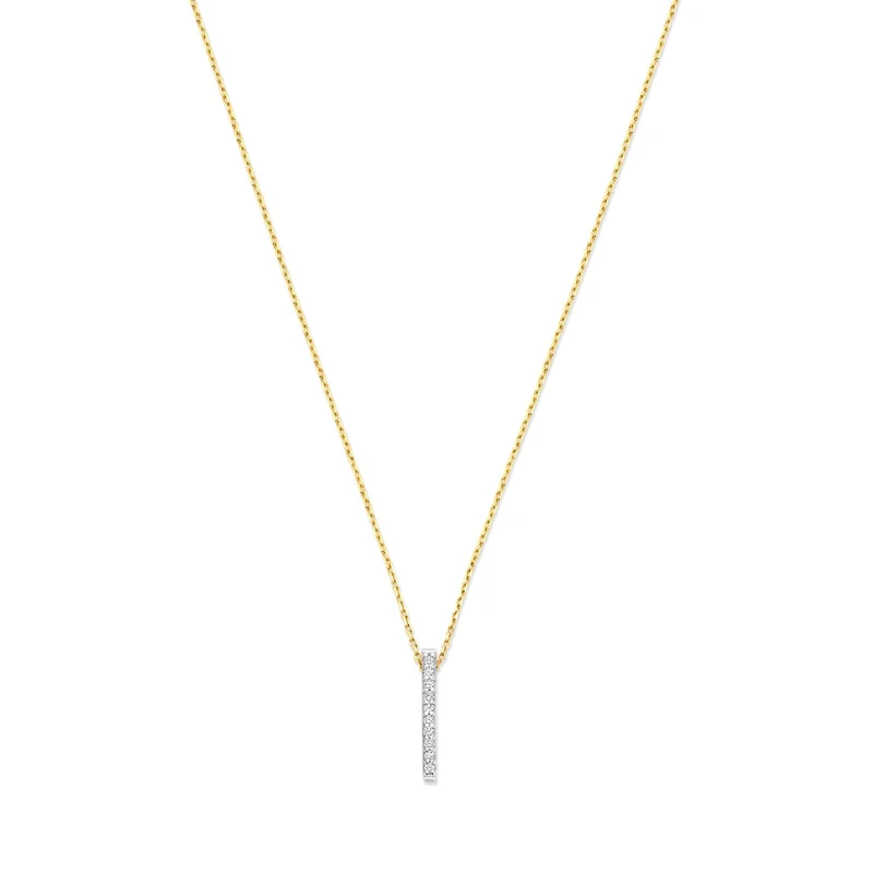 Isabel Bernard De la Paix Collier De la Paix Flavie en or 14 Carats avec diamant 0,06 carat IBD350032