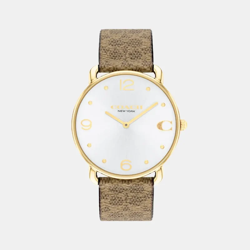 Montre COACH Femme Elliot en Cuir Marron 14504205