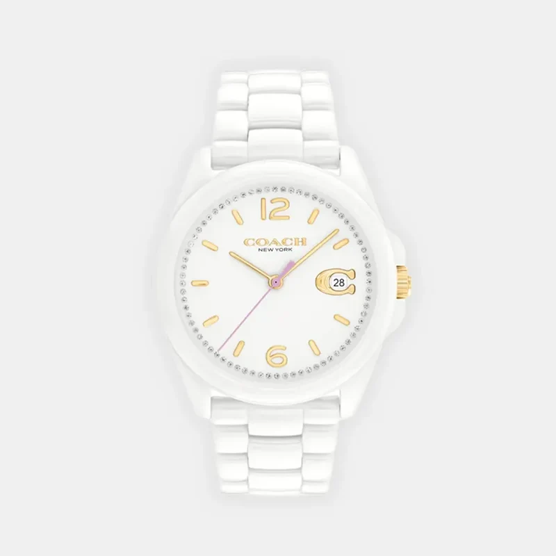 Montre COACH Femme Greyson en Céramique Blanc 14503925