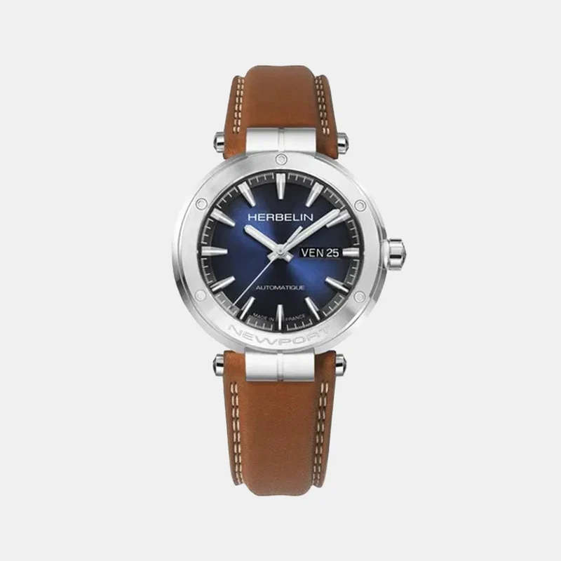 Montre HERBELIN Homme Newport Automatique en Cuir 1768A15GD