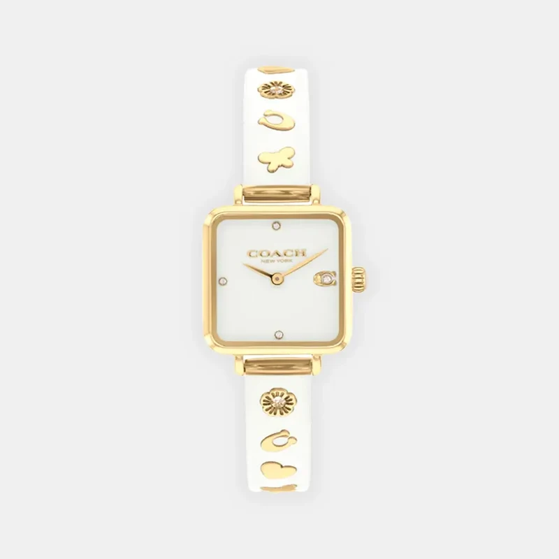 Montre COACH Femme Cass en Cuir Blanc 14504308