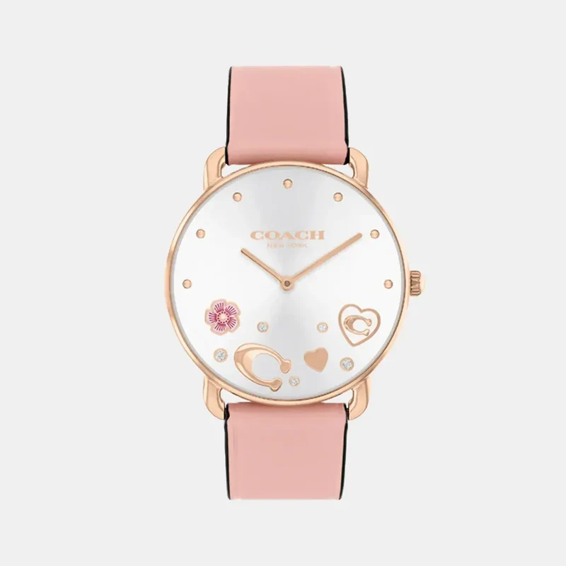 Montre COACH Femme Elliot en Cuir Rose 14504295