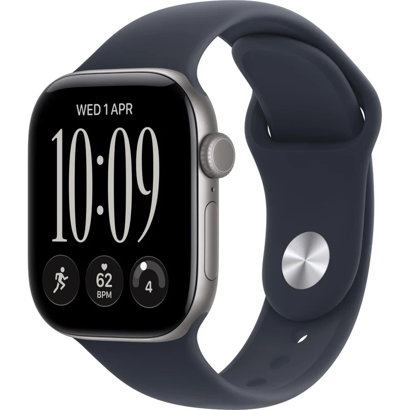 Apple Watch Series 12 42mm Space Grey Aluminium Case GPS + Cellular Sport Band (M/L) [Navy Blue]