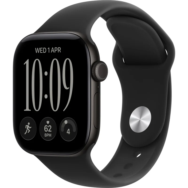 Apple Watch Series 12 46mm Black Aluminium Case GPS Sport Band (M/L) [Black]