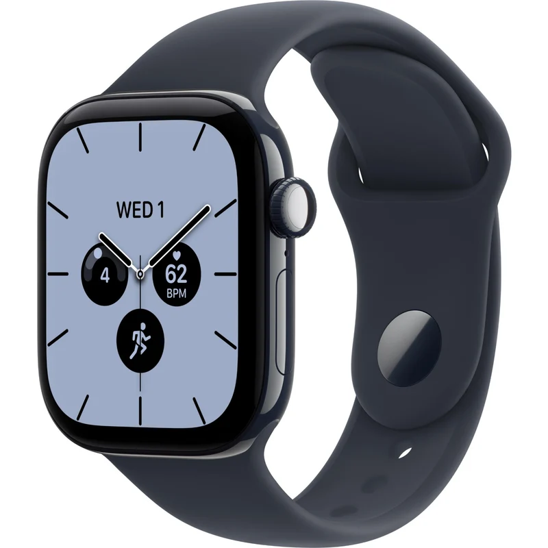 Apple Watch Series 12 42mm Night Blue Ceramic Case GPS + Cellular Sport Band (S/M) [Navy Blue]