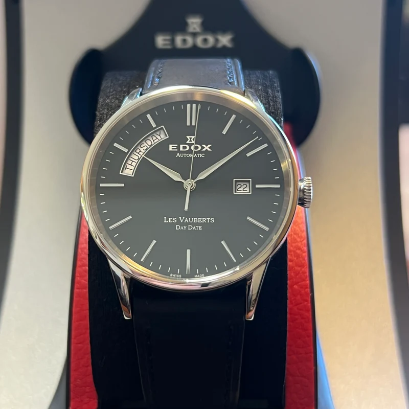 Edox Les Vauberts Day-Date Auto 83007