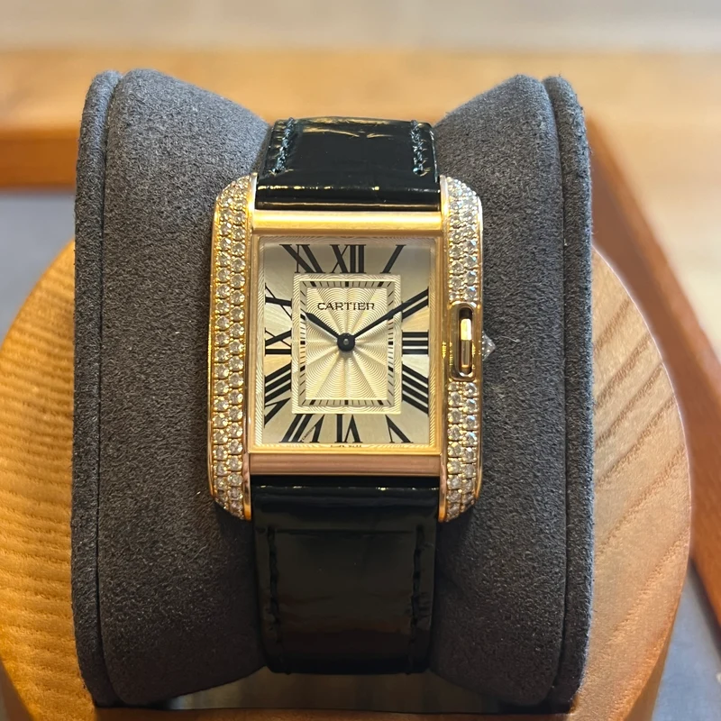 Cartier Tank Anglaise Or Rose Diamant WT100029