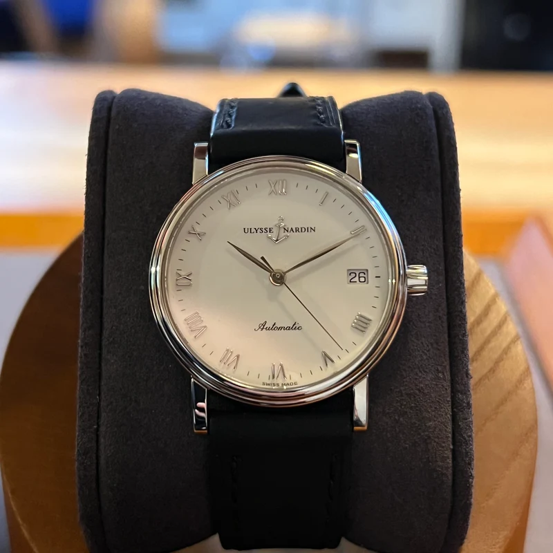 Ulysse Nardin Sun Sheer, index romains, cadran blanc 133-34