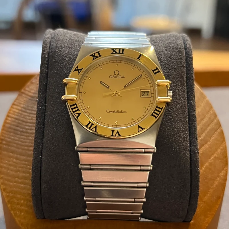 Omega Montre Constellation Date Quartz Cadran Champagne