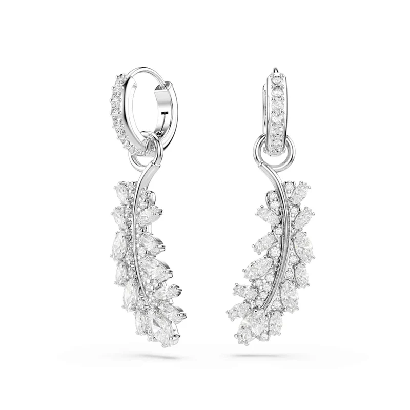 Swarovski Boucles d'oreilles Vienna Feather argentées 5754272