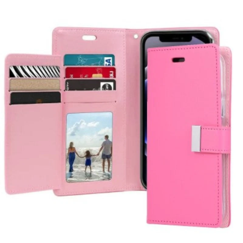 Goospery Rich Diary for iPhone 16 - Hot Pink