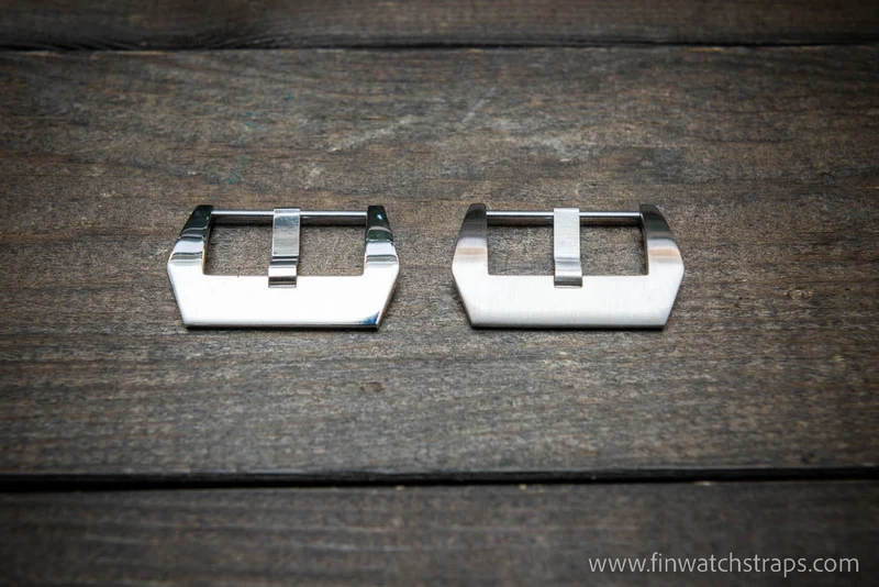 PAM, U-BOAT style polished and matte silver finish. 20 mm, 22 mm, 24 mm.