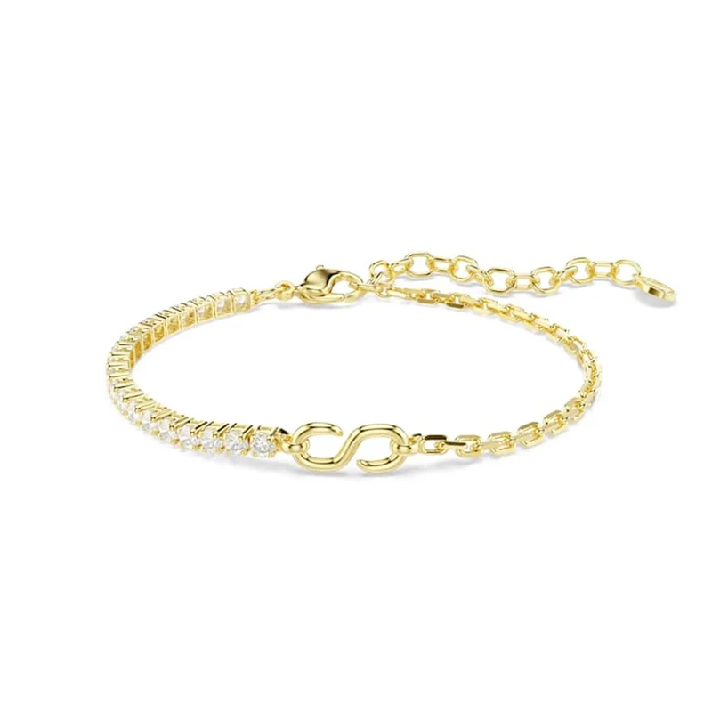 Swarovski Bracelet de tennis Matrix à maillons dorés 5753925