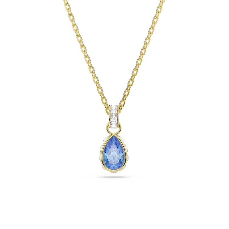 Swarovski Collier Chroma Gold avec pendentif en cristal bleu 5757786
