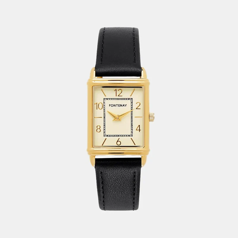 Montre FONTENAY Angie Femme en Cuir Noir FPD00106
