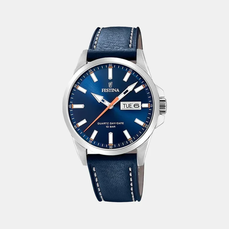 Montre FESTINA Homme Classique en Cuir Bleu F20358/3